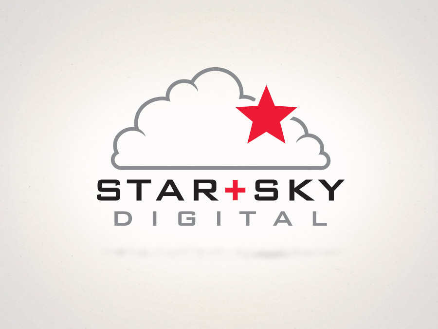 OrangeBall Creative - Logo Design Star+Sky Digital