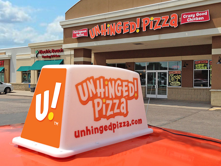 OrangeBall Creative - Print and Web Design Unhinged Pizza